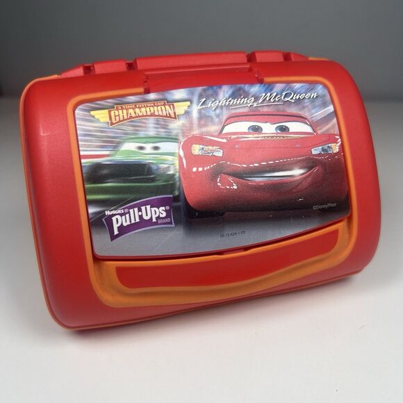 Huggies Pull-ups Cars Lightning McQueen Pop Up Wipes Holder Vintage - Picture 1 of 7
